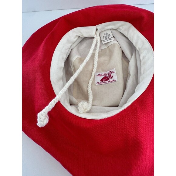 HATS! The Red Hat Society Musical Red Bucket Sun Cap Floppy Womens One Size - Picture 7 of 7